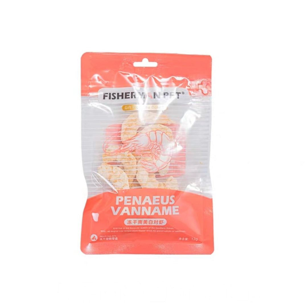 Fisherman Pet Freeze-dried king prawn 12g | 渔夫牧场南美白对虾