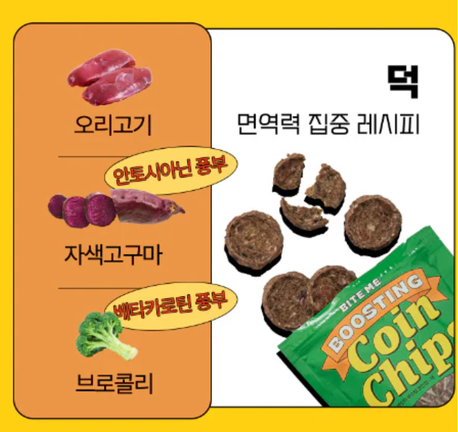 Bite ME Boosting coin chips Ducks 60g | 硬币鸭肉脆片