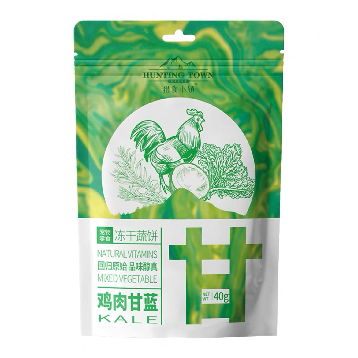 Hunting Town Freeze-dried Chicken Beetroot 40g | 猎食小镇冻干鸡肉甜菜 40g