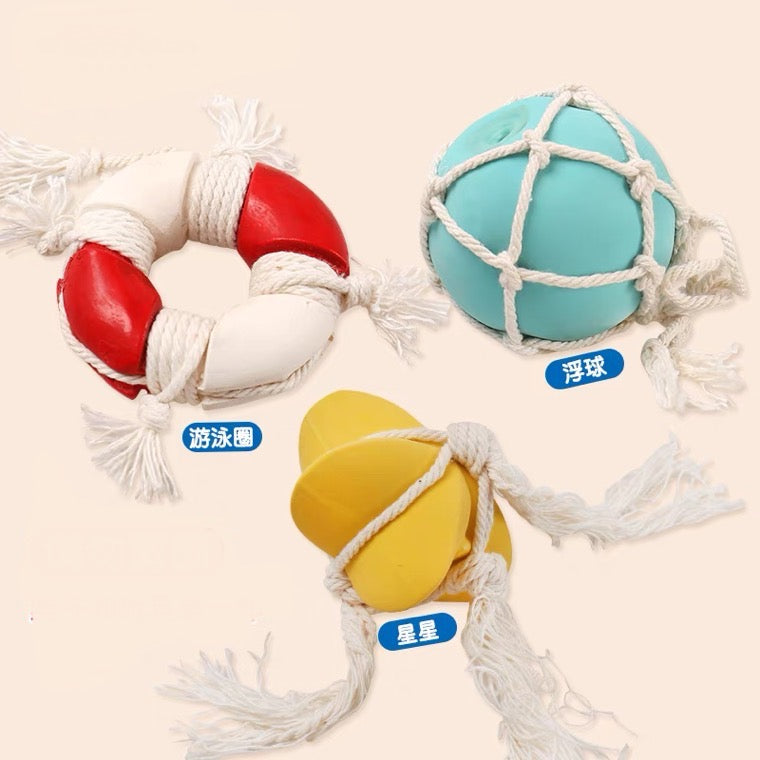Doggyman Rope & Latex Squeaky toy | 棉绳乳胶响笛玩具