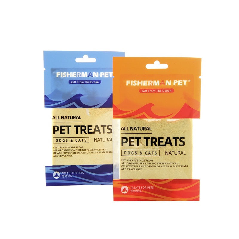 Fisherman Pet Freeze-dried fish floss 8g | 渔夫牧场冻干鱼肉松 三文鱼or鳕鱼口味