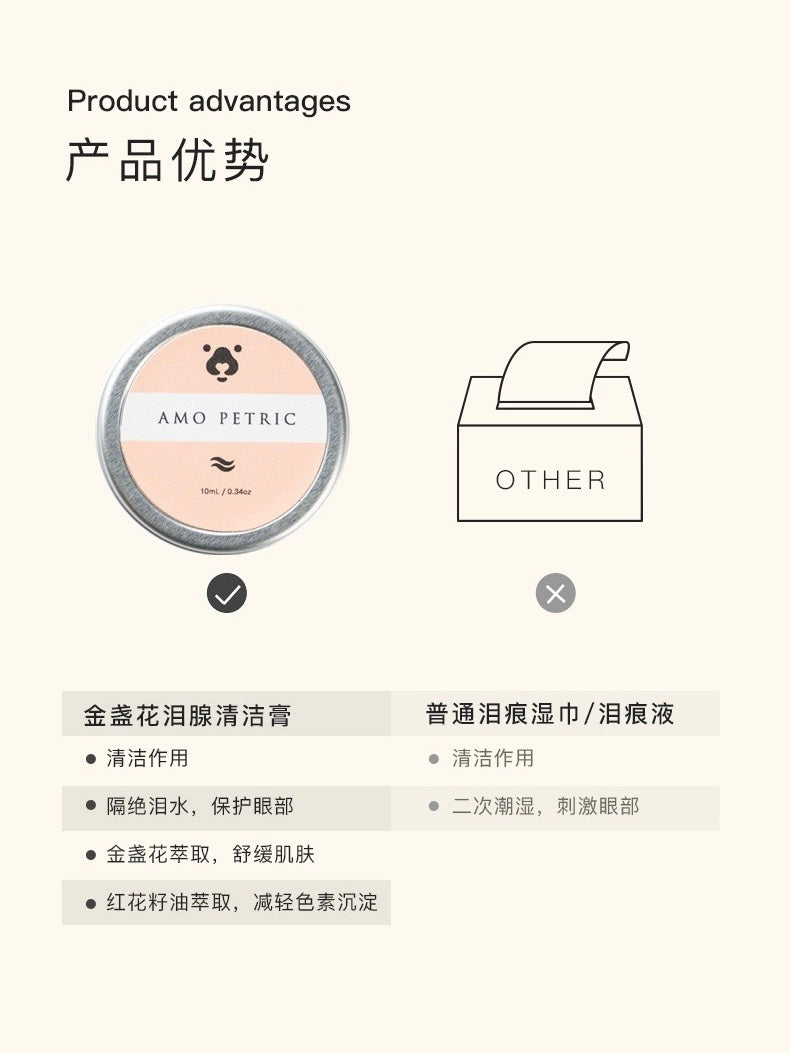 AMO PETRIC Wrinkle Balm 10ml | 阿默金盏花泪腺清洁膏
