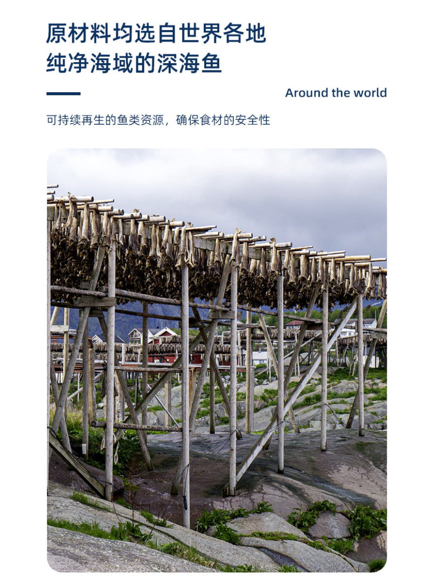 Fisherman Pet Icelandic Cod Skin 200g | 渔夫牧场风干冰岛整张真鳕鱼皮200g