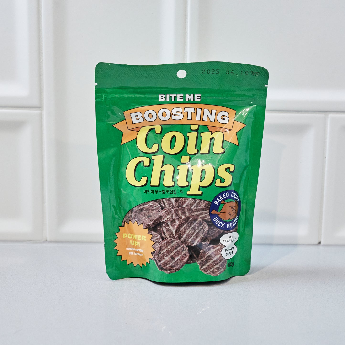 Bite ME Boosting coin chips Ducks 60g | 硬币鸭肉脆片