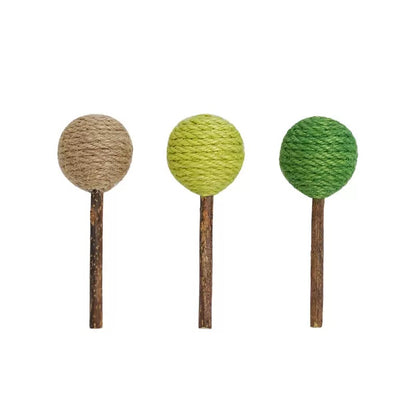 ZEZE Catnip Silver-vine Sisal Lollipop Toy 3 pk | 木天蓼棒棒糖玩具